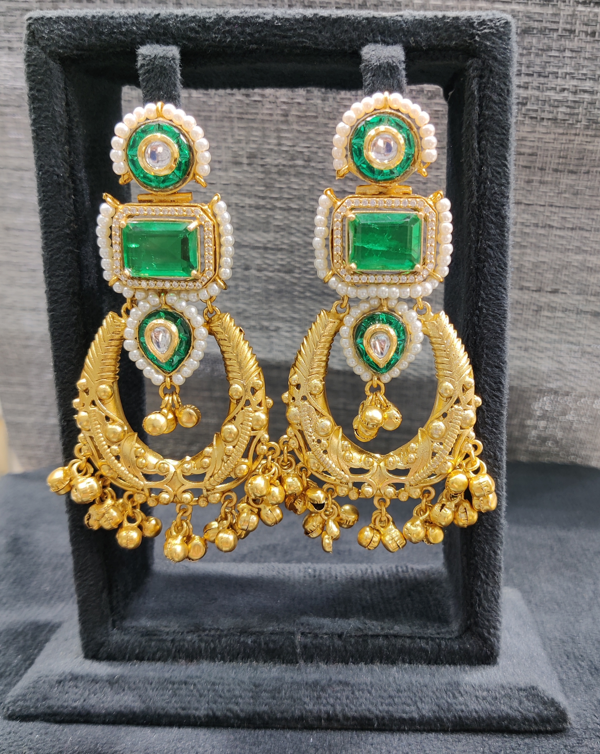 Silver replica earrings