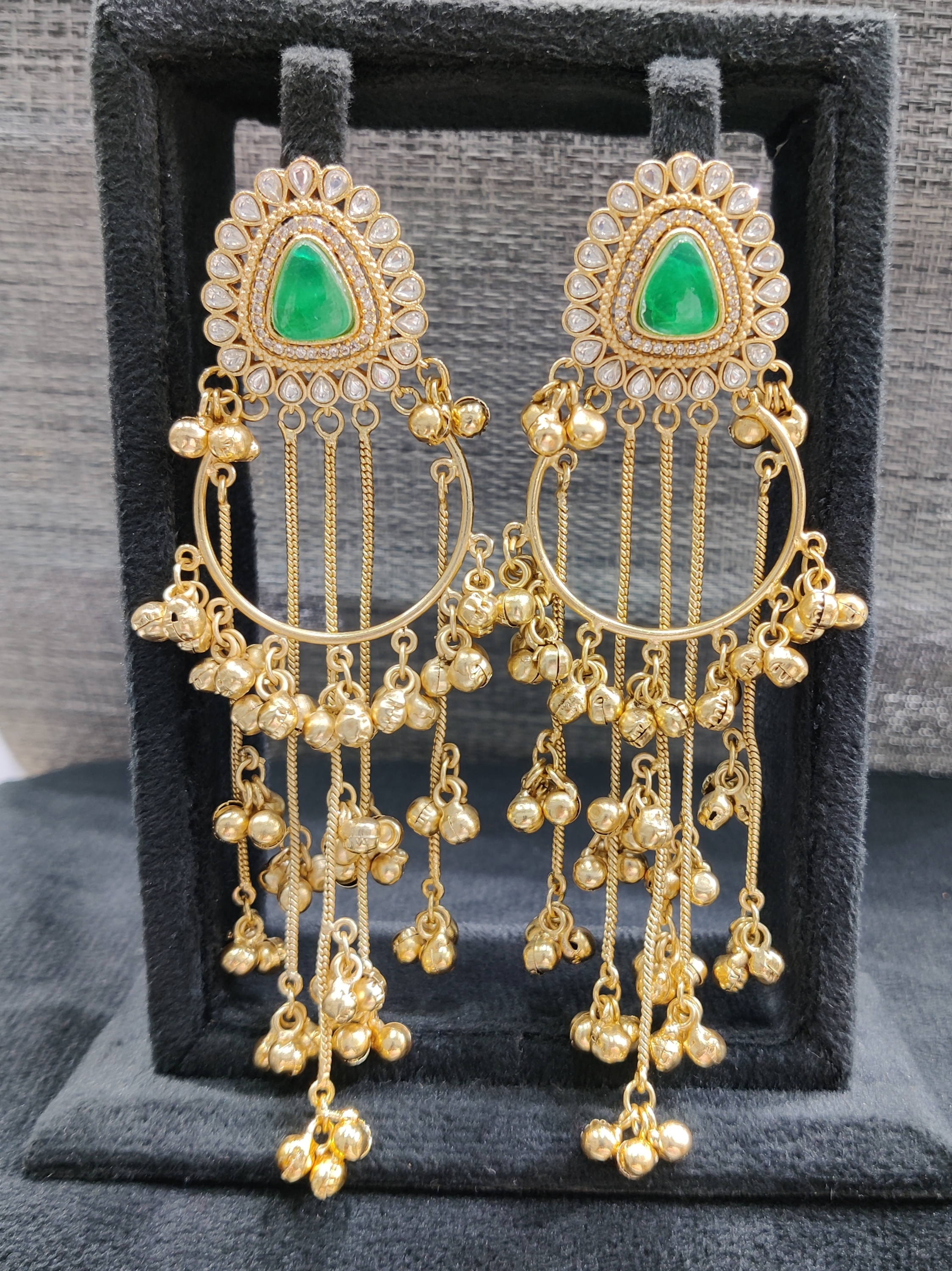 Silver replica earrings