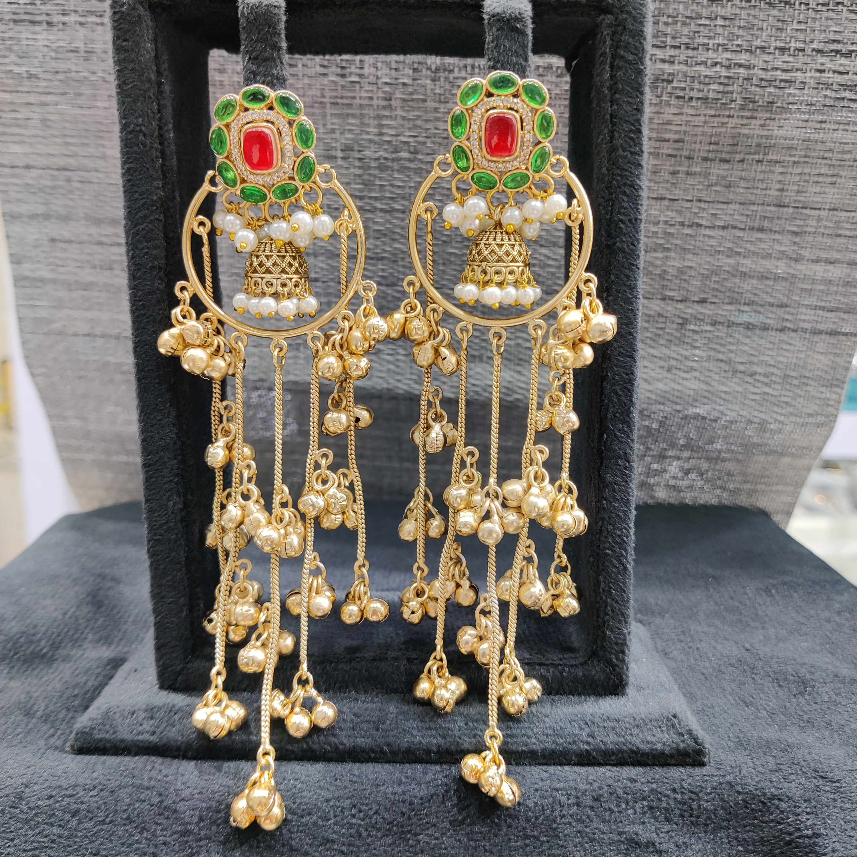 Silver replica earrings