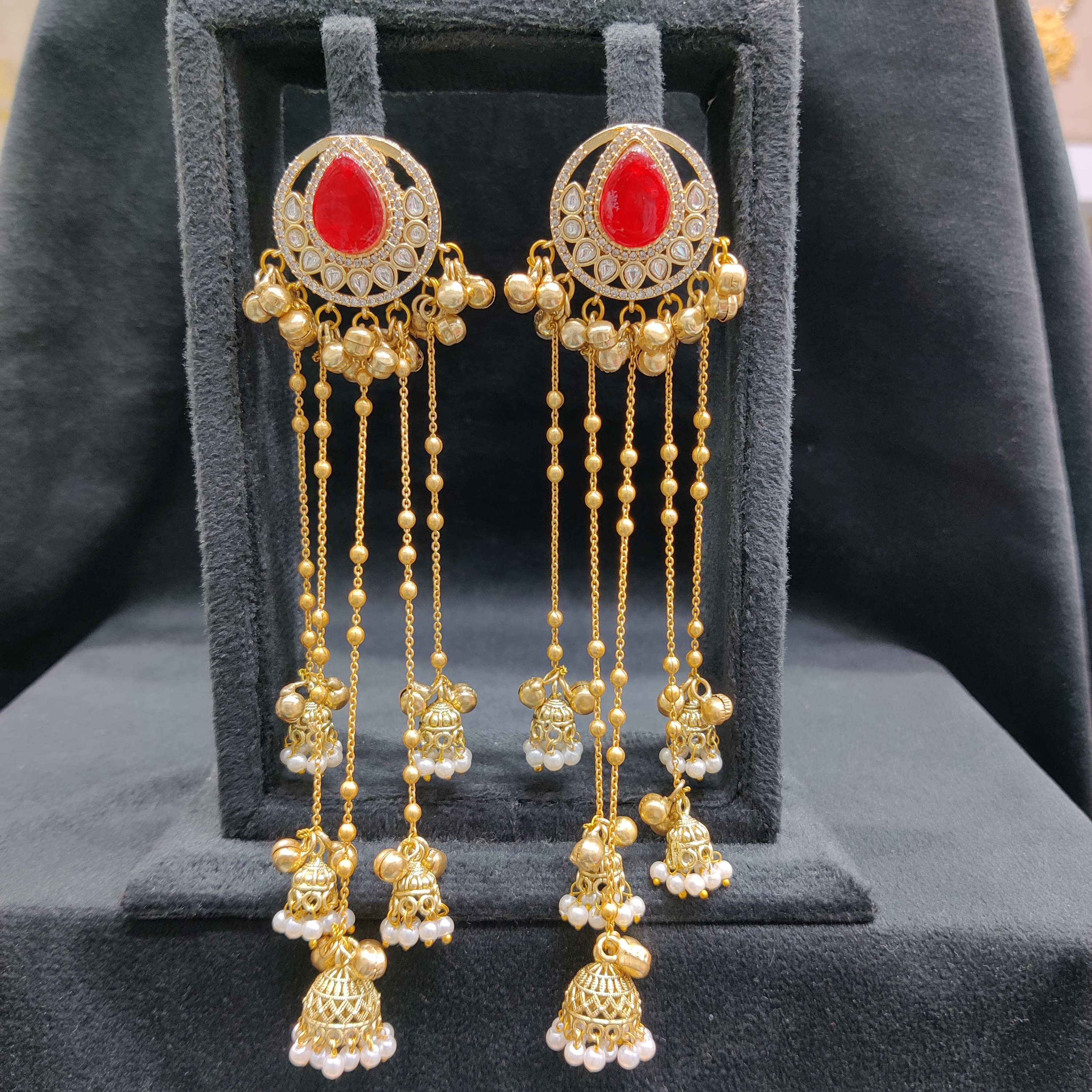 Silver replica earrings