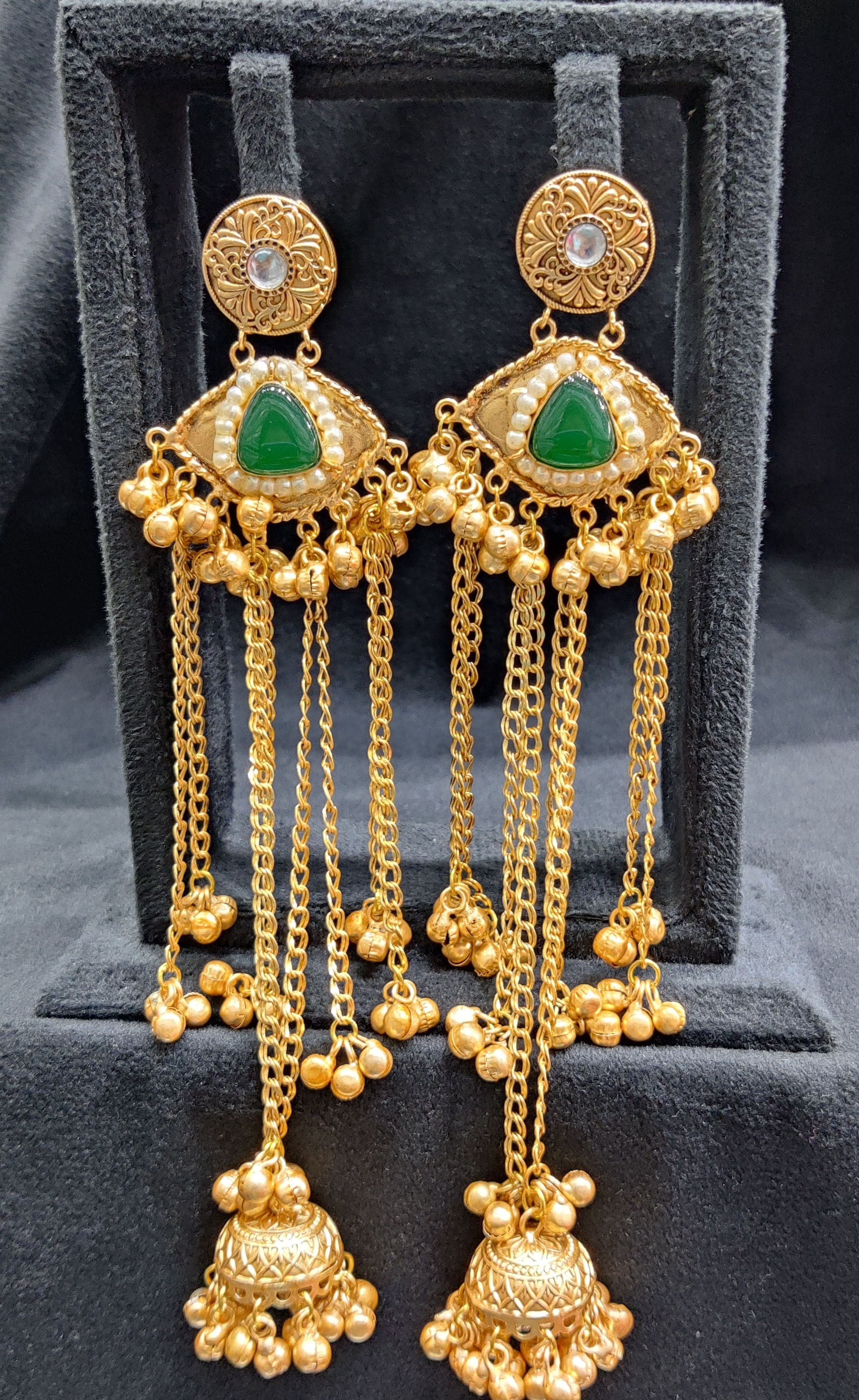 Silver replica earrings