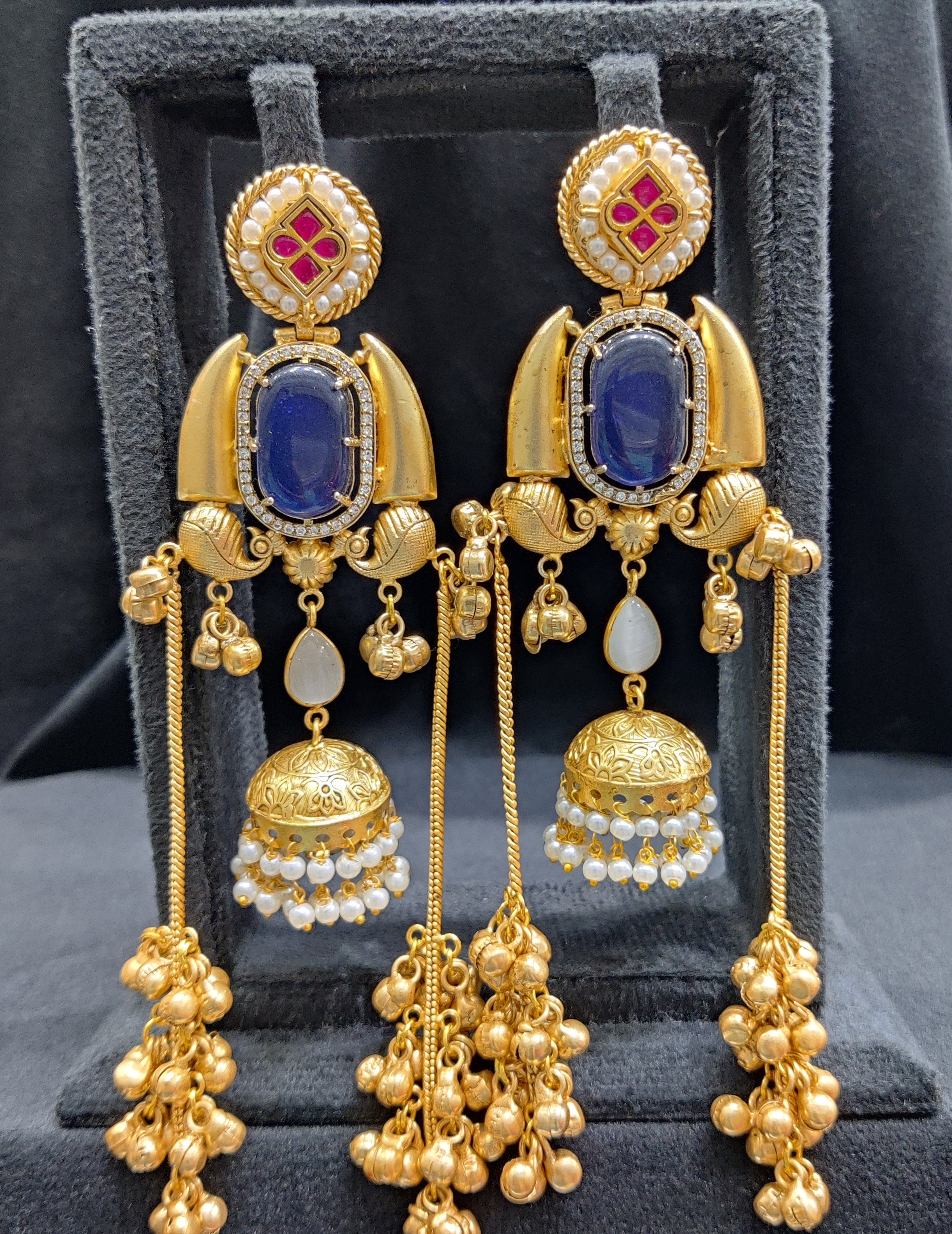 Silver replica earrings